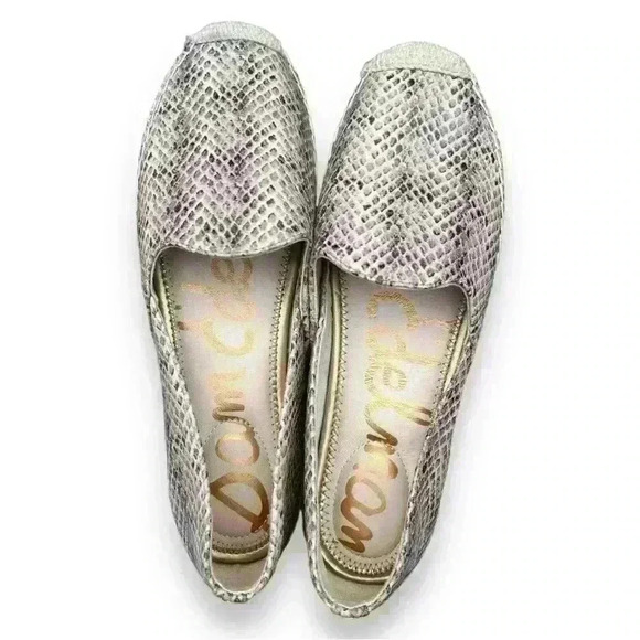 New Sam Edelman Kesia Snake Print Espadrilles Size 8.5 - Picture 5 of 11